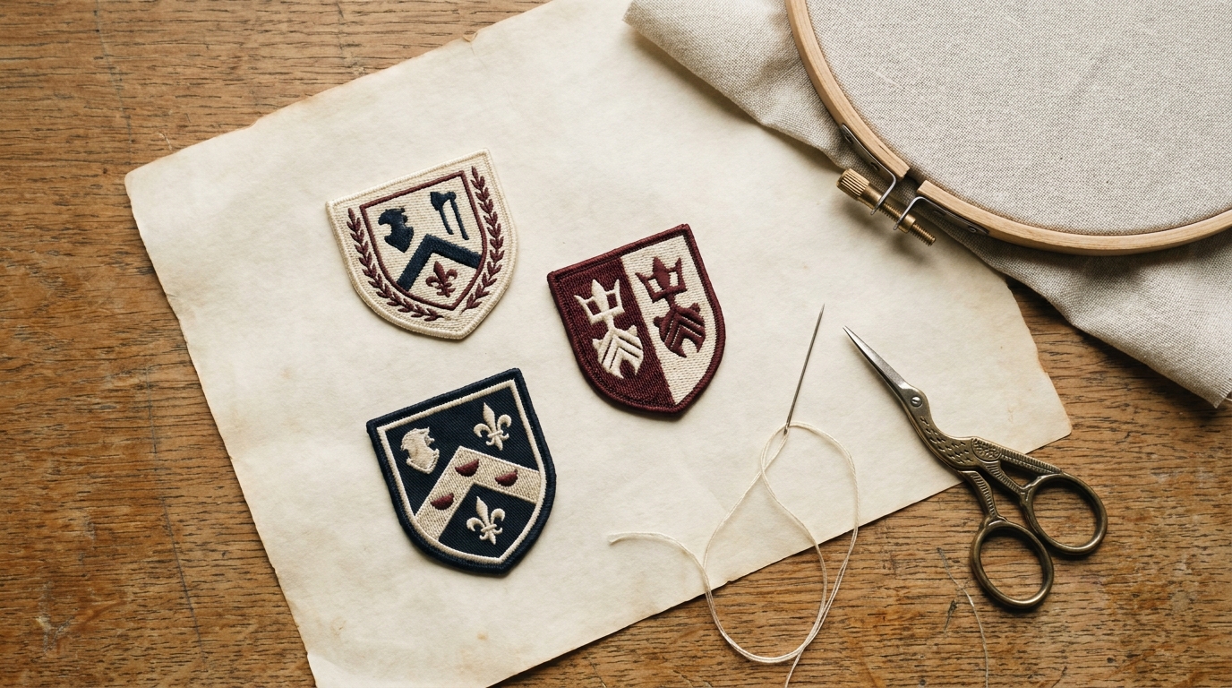 Emblemen laten stikken — De Schaar Kledingreparatie